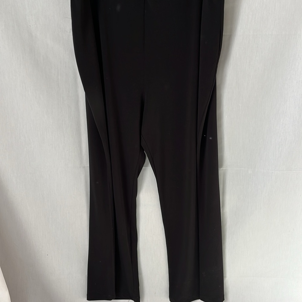 Alfani Woman 3X Short Black Wide Leg Pull On Pants Career Casual